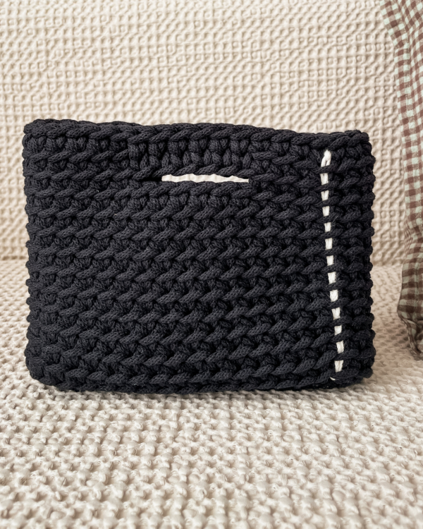 Cut-Out Handle Bag - Storm